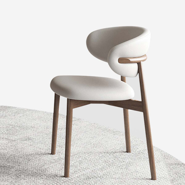 Corrigan Studio® Bardhyl Microfiber Leather King Louis Side Chair